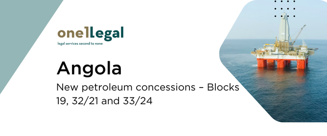 Angola: New petroleum concessions – Blocks 19, 32/21 and 33/24